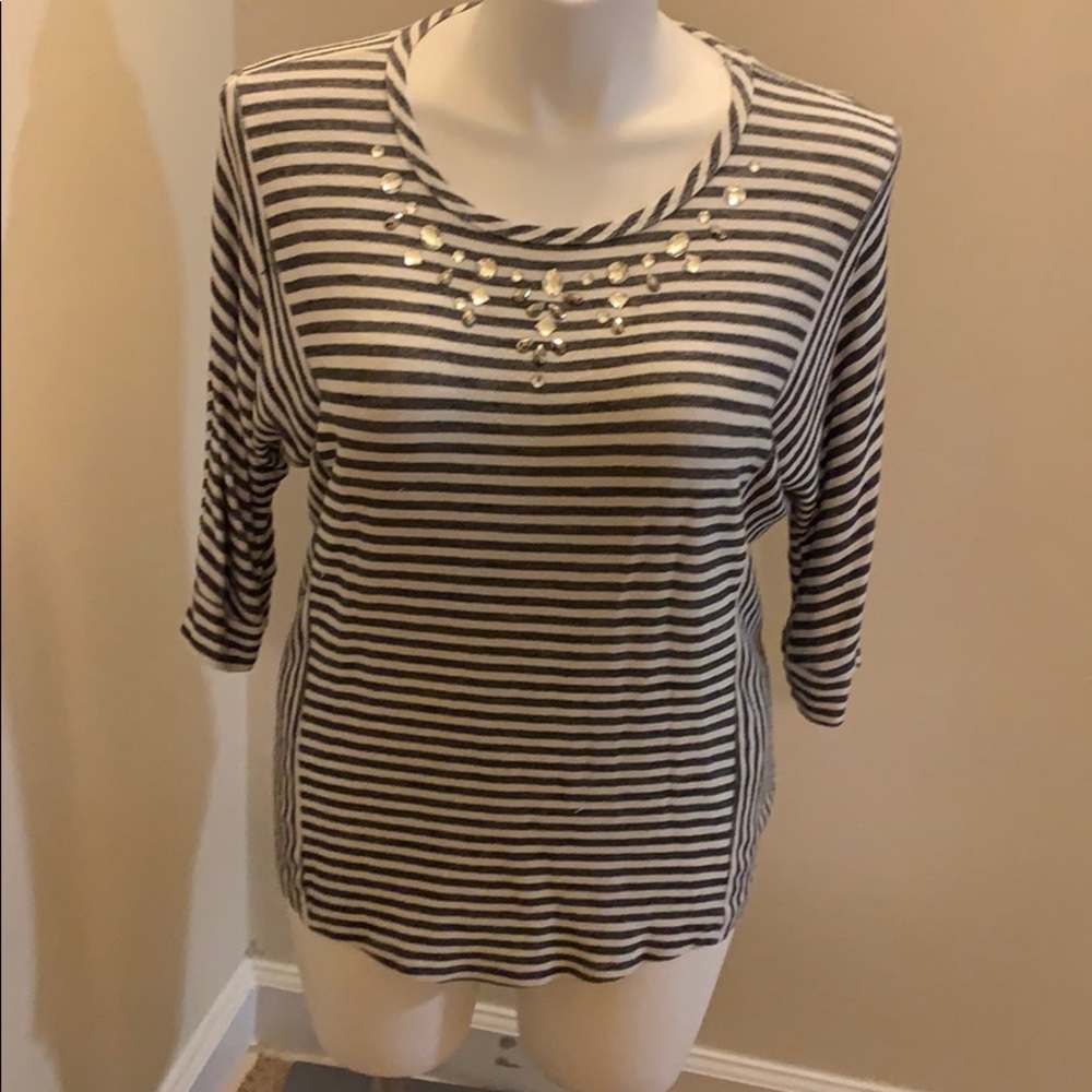 striped blouse